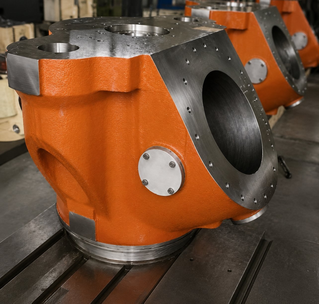 Exhaust Valve Housing — Marine Diesel Engine