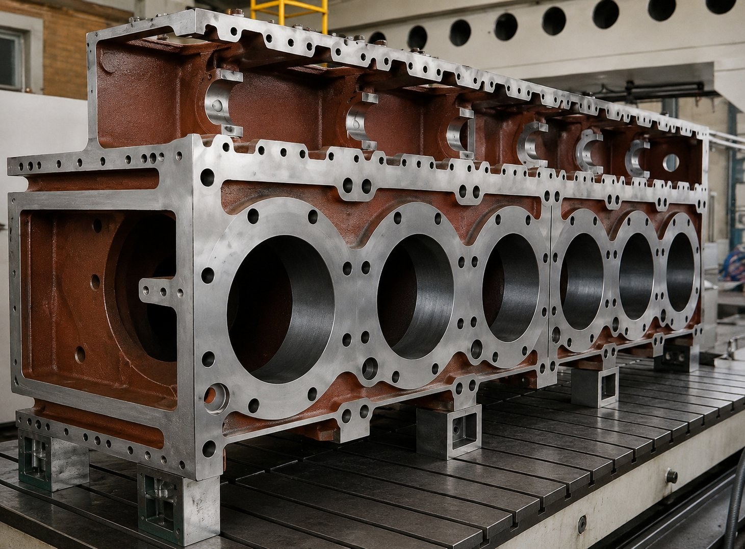 Cylinder Block — Marine Diesel Engine